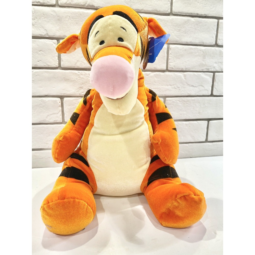 Disney Store Tigger Plush Toy w/ Curly Tail Stuffed 12" Winnie The Pooh Friends